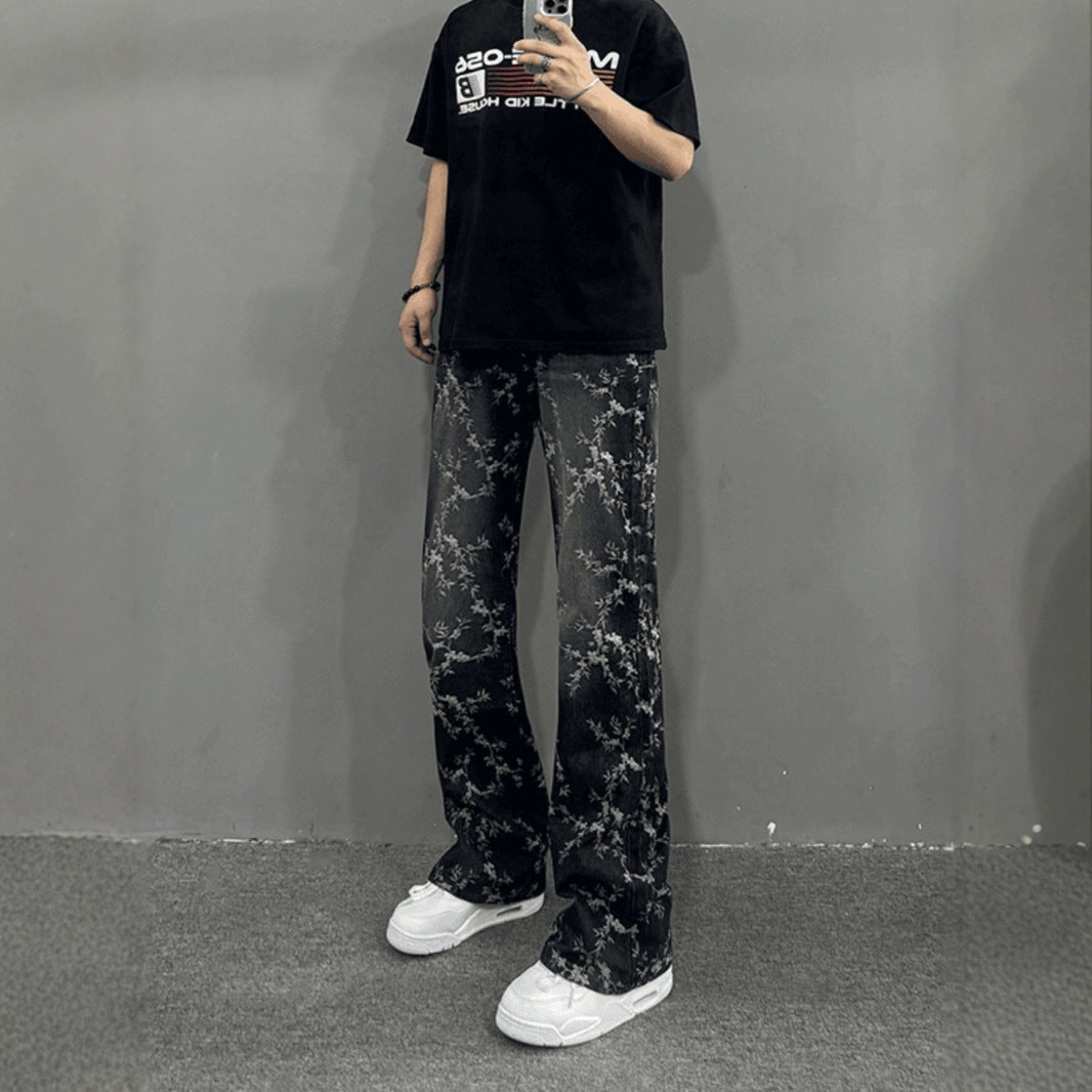 High Street Pu Shuai Hip Hop Weila High Quality Fried Street Trousers